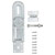 Burg Wächter 2181 Safety Hasp 49mm Weatherproof Galvanised Double Joint