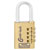 Burg Wächter 2261 Combi Lock Brass 40mm Robust 4-Wheel Padlock
