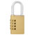 Burg Wächter 2261 Combi Lock Brass 40mm Robust 4-Wheel Padlock