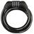 Burg Wächter 26401230 CASTLE GUARD Spiral Cable Lock Black Combination Lock