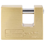 Burg Wächter 28591 Quadra Padlock 50mm Brass Stainless Steel Interior
