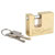 Burg Wächter 28591 Quadra Padlock 50mm Brass Stainless Steel Interior