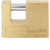 Burg Wächter 28681 Quadra Padlock Brass 70mm Stainless Steel Interior
