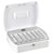 Burg Wächter 28730 Cash Box Flat Design 3 Note/8 Coin Slots 2 Keys
