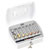 Burg Wächter 28730 Cash Box Flat Design 3 Note/8 Coin Slots 2 Keys