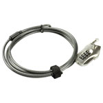 Burg Wächter 29830 Cable Lock 2m Silver Secure Combination Snap+Lock