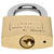Burg Wächter 3011 C-Line Padlock Brass 40mm Hard Steel Double Lock