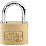 Burg Wächter 3051 C-Line Padlock 35mm Brass Body Keyed-Different