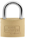 Burg Wächter 3061 C-Line Padlock 45mm Brass Solid Cylinder Keyed-Different