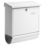 Burg Wächter 32670 COMFORT-Set 91300 W Letterbox Steel White Key