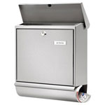 Burg Wächter 32680 COMFORT-Set Letterbox Stainless Steel Silver Key