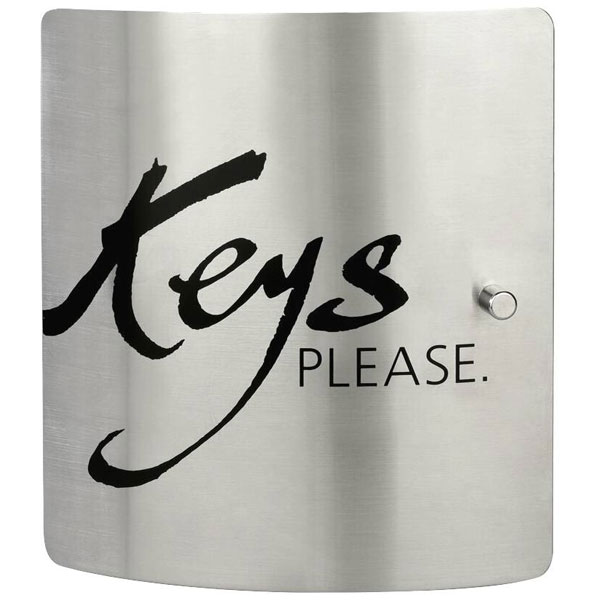 Burg Wächter 33640 Keybox 6205/10 Ni 10 Hooks Stainless Steel Magn...