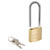 Burg Wächter 33651 Padlock 30mm Brass Key Steel-Hard High Headband