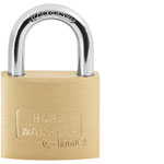 Burg Wächter 33661 C-Line Padlock 40mm Brass 6 Keys Steel Shackle