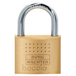 Burg Wächter 33721 Padlock Brass 50mm Solid Rust-Free 6 Keys Secure