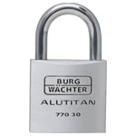 Burg Wächter 36021 770 Padlock 30mm Aluminium Keyed-Different Rustproof