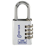 Burg Wächter 3651 The CASTLE GUARD Padlock 40mm Aluminium Combo Lock