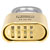 Burg Wächter 37491 Padlock Brass Combo Weatherproof Outdoor Use