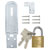 Burg Wächter 37811 Safety Hasp Weather-Proof Lock with Brass & Steel