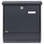 Burg Wächter 38215 SET VARIO 86720 Letterbox Steel Anthracite DIN C4