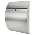 BURG WÄCHTER 38670 RIVIERA 3835 NI Stainless Steel Silver Letterbox