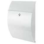 Burg Wächter 38700 Capri Letterbox Steel White Tilting Roof Galvanised