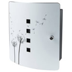 Burg Wächter 38950 Key Cabinet 10 Hooks Stainless Steel Door 1 Piece