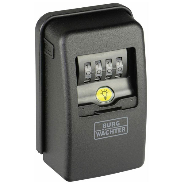 Burg Wächter 40010 KeySafe 60 L Combination Lock Durable Zinc Wall...