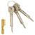 Burg Wächter 4481 E 7/3 SB Keyhole Blocker with 3 Keys for Extra Security
