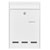 Burg Wächter 61010 POCKET 5871 W Steel Letterbox White with 2 Keys