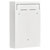 Burg Wächter 61010 POCKET 5871 W Steel Letterbox White with 2 Keys