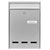Burg Wächter 61020 Pocket Steel Letterbox Silver Galvanized 2 Keys