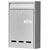 Burg Wächter 61020 Pocket Steel Letterbox Silver Galvanized 2 Keys