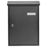 Burg Wächter 61080 Letterbox Steel Galvanised with Rain Roof & 2 Keys