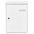 Burg Wächter 61090 LETTER 5832 Steel Letterbox White C4 Slot 2 Keys
