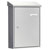 Burg Wächter 61100 Letterbox Steel Silver Galvanized Rain Roof C4 Slot