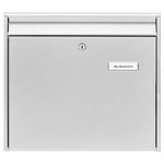 Burg Wächter 61130 Letterbox Steel Silver EN 13724 with 2 Keys