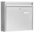 Burg Wächter 61130 Letterbox Steel Silver EN 13724 with 2 Keys