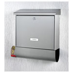 Burg Wächter 61290 Bavaria B 1000 Letterbox Stainless Steel Silver Key