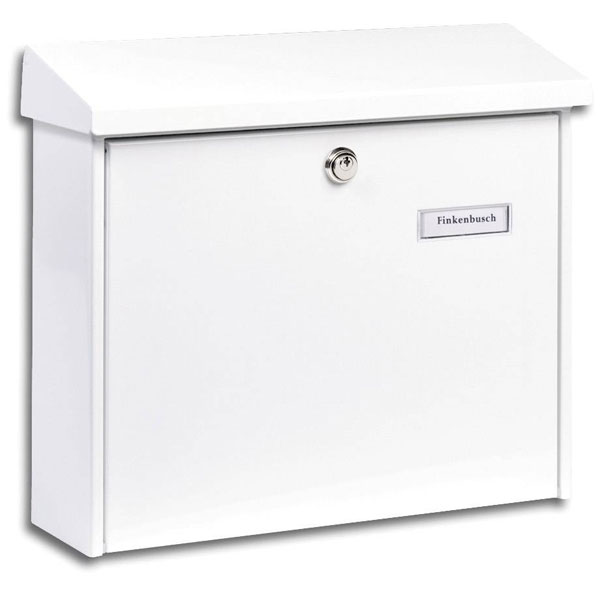 Burg Wächter AMSTERDAM.867 W Letterbox Steel White Weatherproof C4...