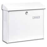 Burg Wächter AMSTERDAM.867 W Letterbox Steel White Weatherproof C4 Slot