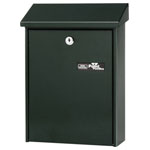 Burg Wächter DAILY 5861 GR Steel Letterbox Green DIN B5 Two Keys Included