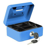 Burg Wächter MONEY 5012 Cash Box Coin Slot 2 Keys Blue 125x60x95mm