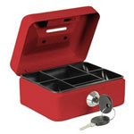 Burg Wächter MONEY 5012 Red Cash Box 125x60x95mm with Coin Slot 2 Keys