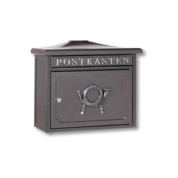 Burg Wächter SYLT 1883 E Letterbox Steel Dark Iron Includes 2 Keys