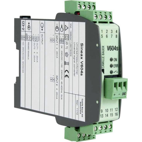 Camille Bauer 169624 V604s Isolation Amplifier for Currents/Voltages