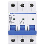 Chint 179705 NB1L Circuit Breaker 3-Pin 32A Overload & Short Circuit Protection