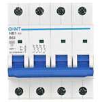 Chint 179726 NB1-63 4P B10 6kA Circuit Breaker 10A 240V/415V 4-pin