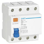 Chint 200368 RCCB; 4-pin 25A Earth Fault Protection Type A