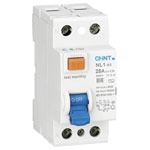 Chint 200584 RCCB 2-pin 25A Fault Protection Type A for Safety in Buildings